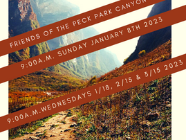 Friends of Peck Park Canyon Walks in January 2023