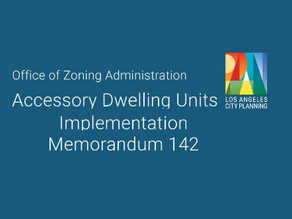 A Message from City Planning Regarding Accessory Dwelling Units