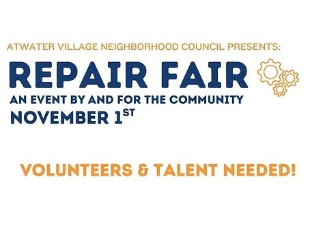 November 1st:  Repair Fair 