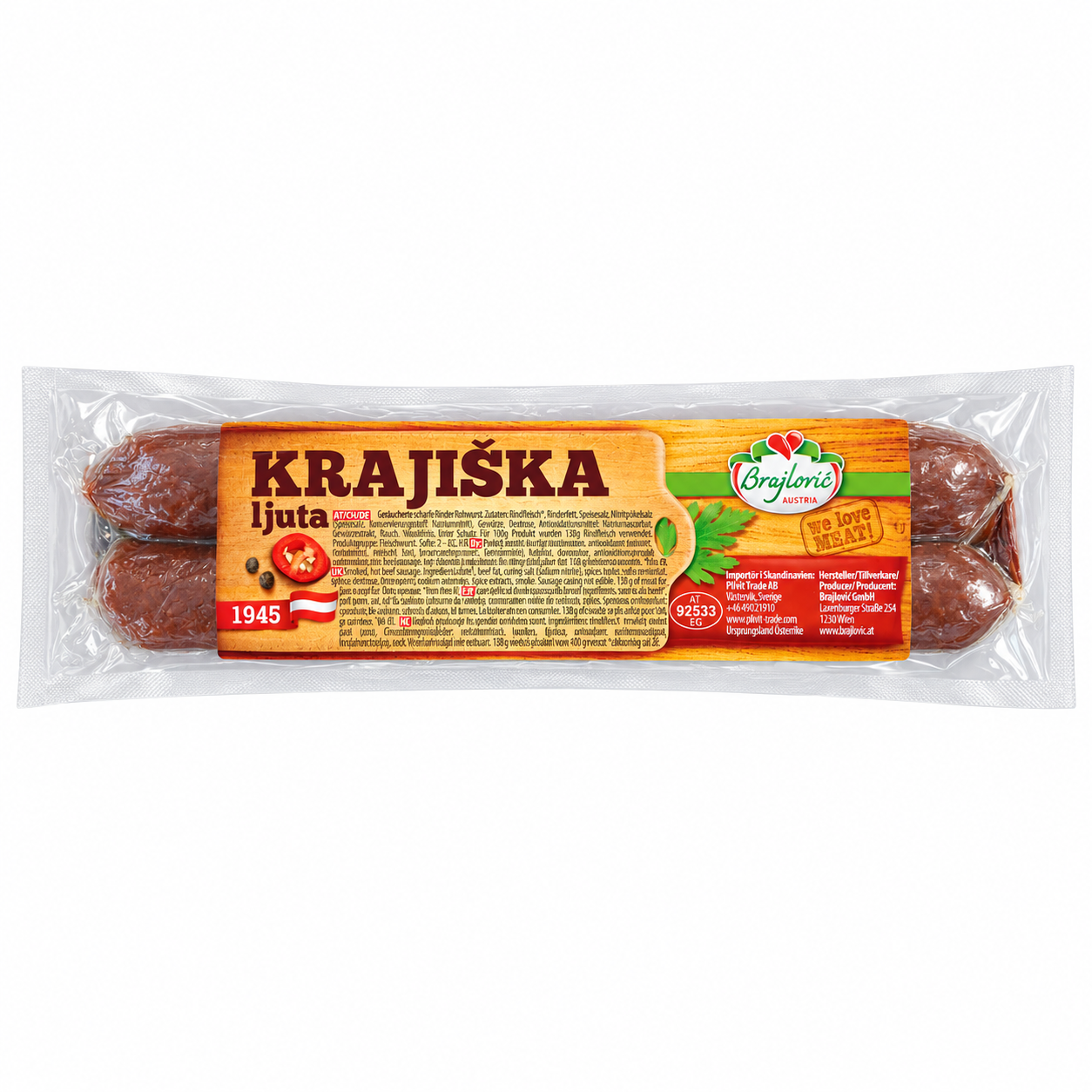 Krajiska Sığır Sosis - 300 g