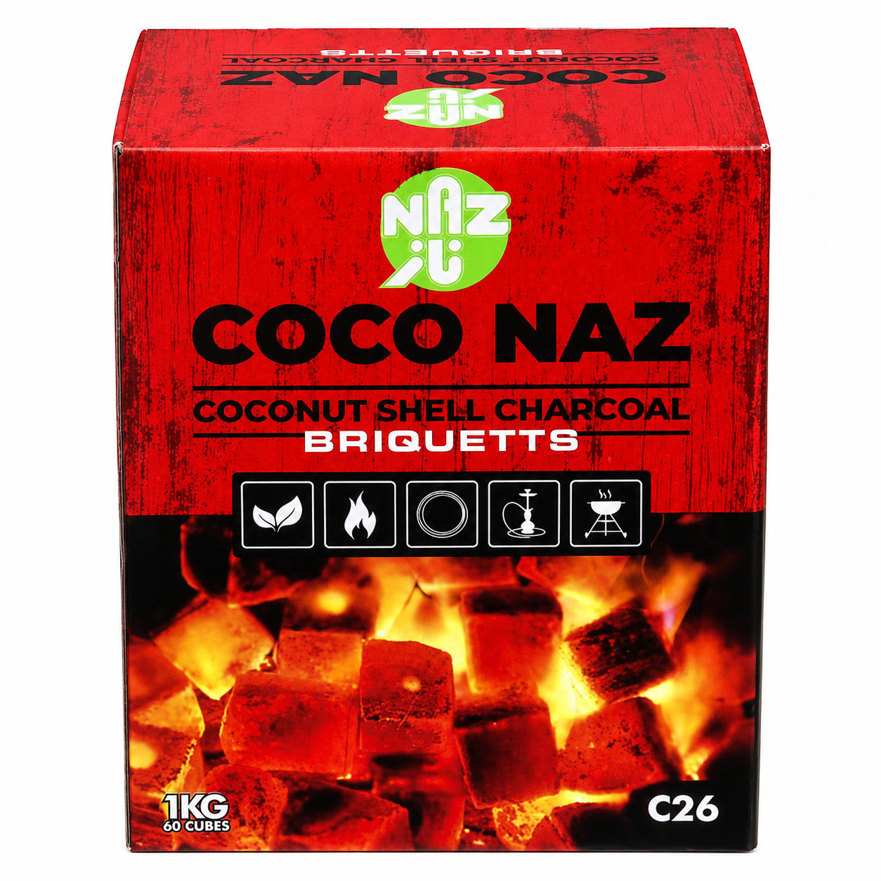Charbon de coco Naz 1 kg