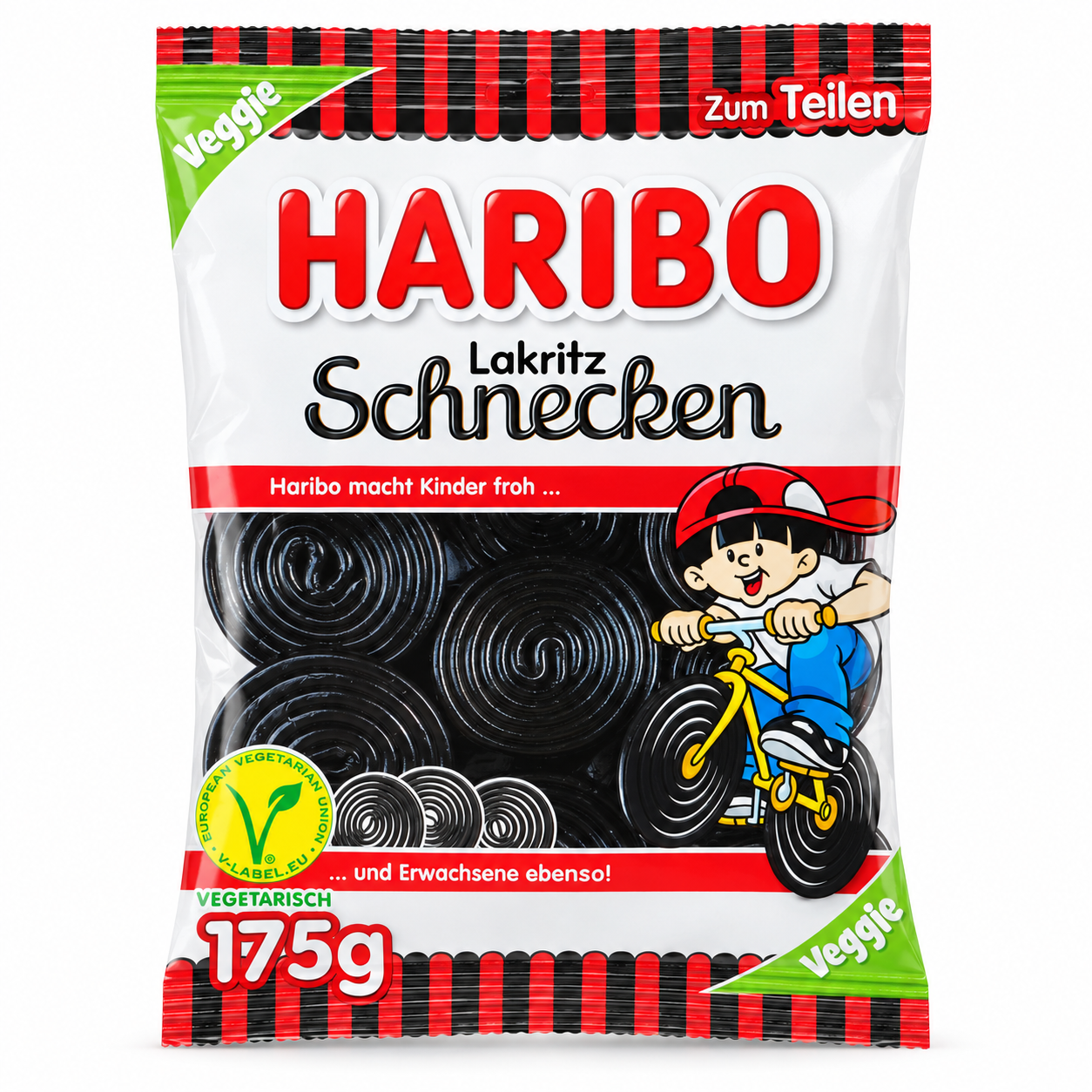Haribo LicoRiz Snails 175 g