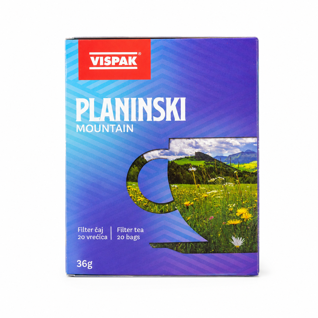 Infusion de montagne Vispak Planinski, 20 sachets – 36 g