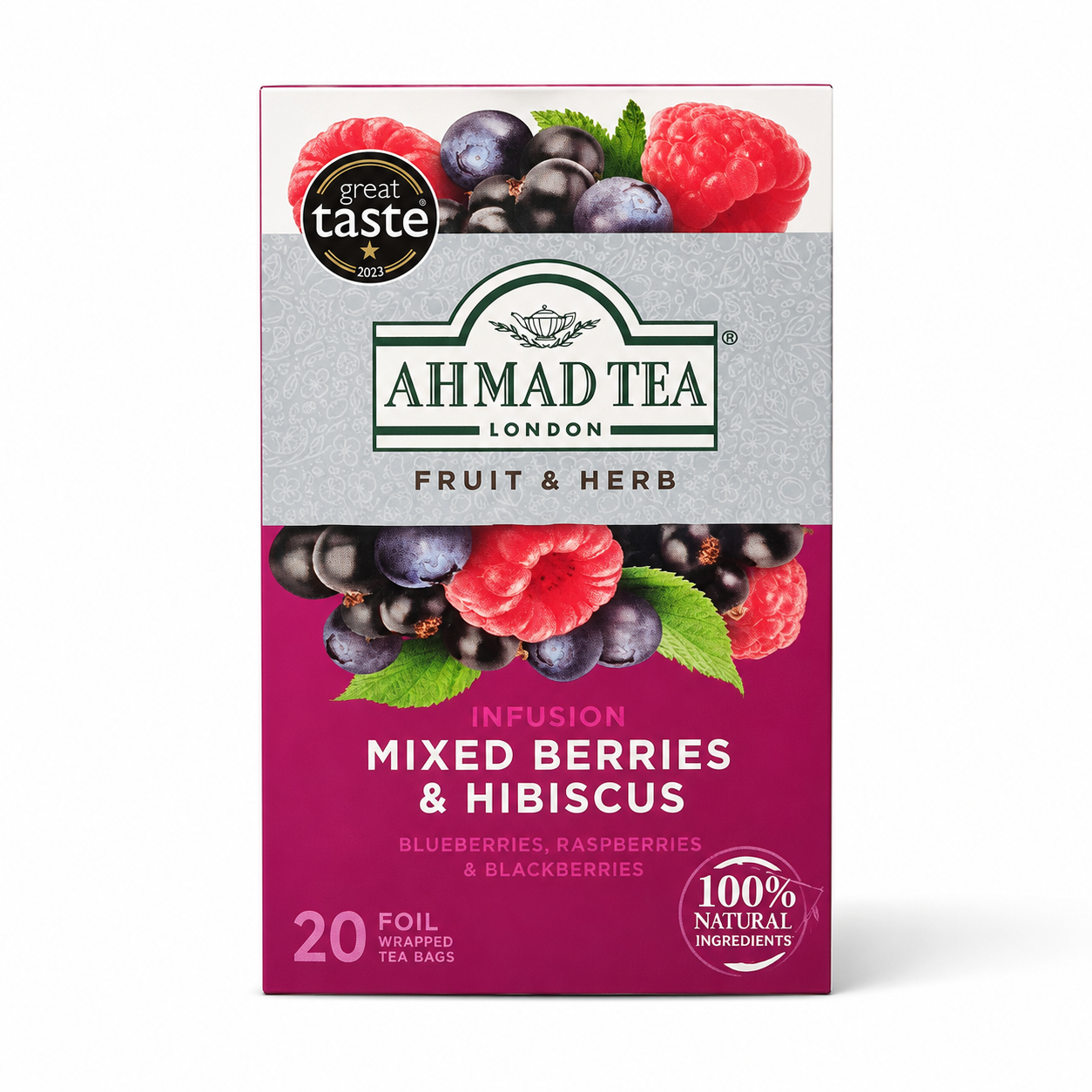Infusion fruits et plantes Ahmad Tea, 20 sachets