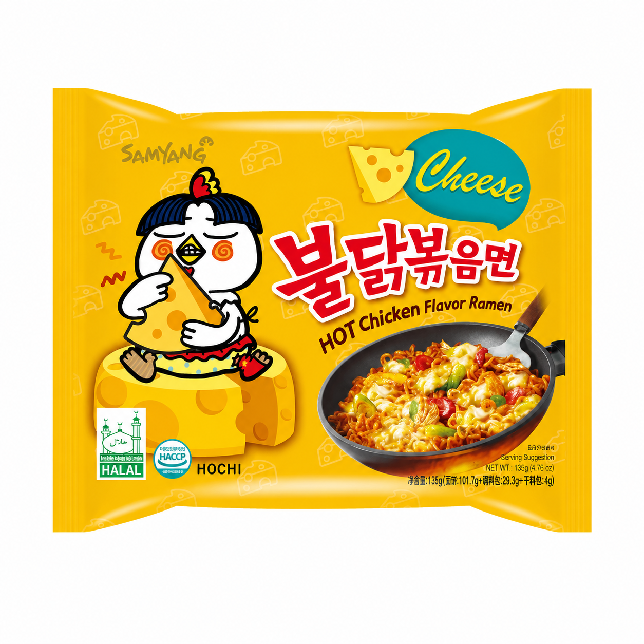 Ramen au poulet épicé au fromage Samyang Buldak 135 g