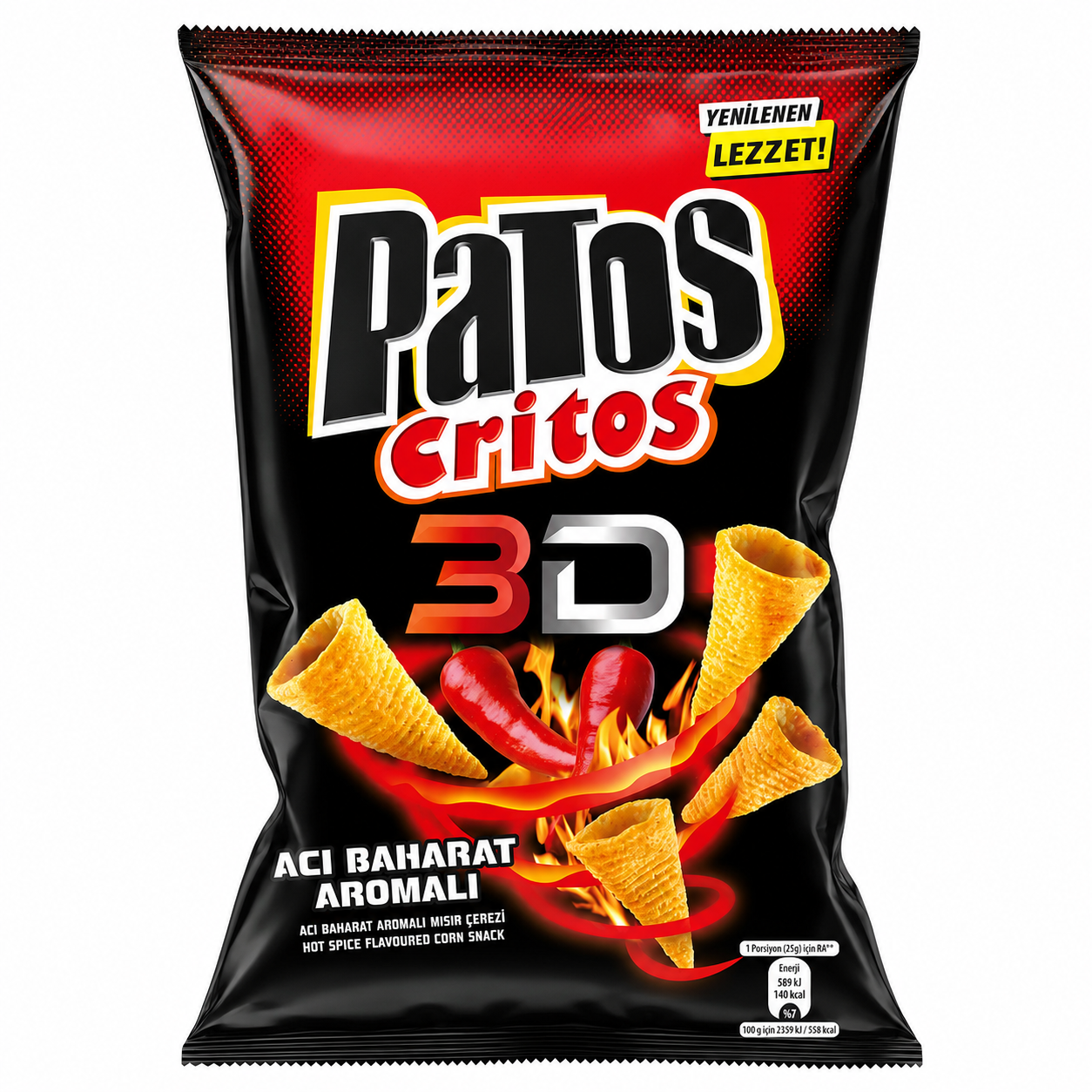 Chips de maïs 3D Patos Critos 100 g