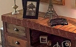 Miniatura: Mueble tv Rustico - Cajones colores apagados
