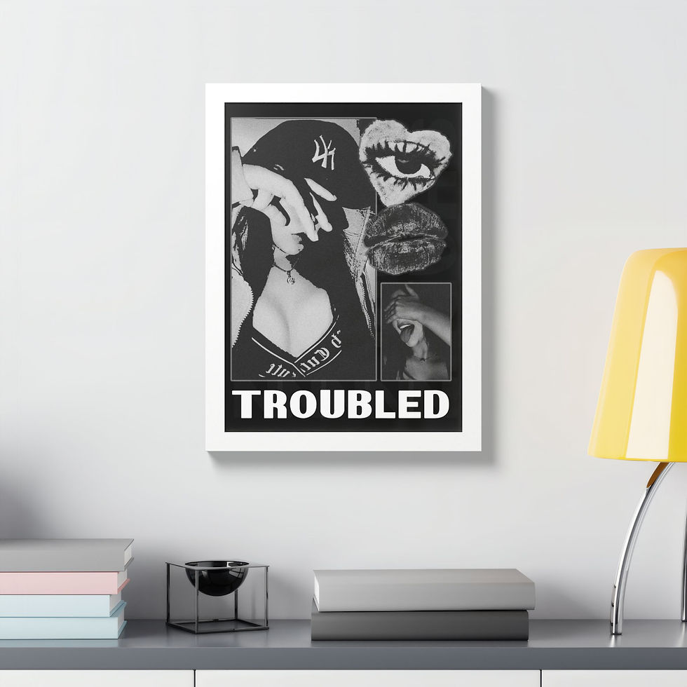 Thumbnail: Troubled Collage Framed Poster