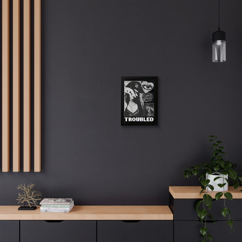 Thumbnail: Troubled Collage Framed Poster