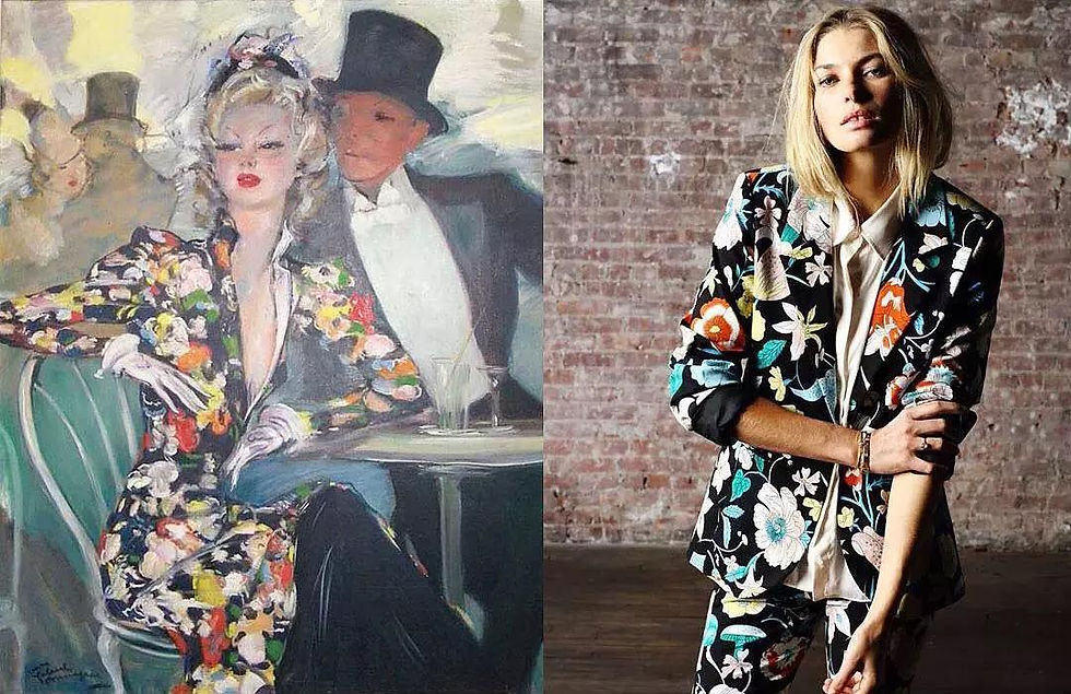 Jean Domergue, 1938 & Jessica Hart x Pencey Standard S/F, 2012