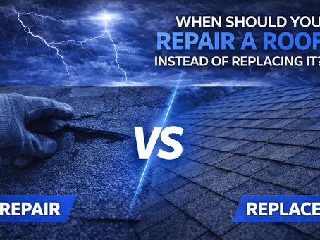  When Should You Repair a Roof Instead of Replacing It?