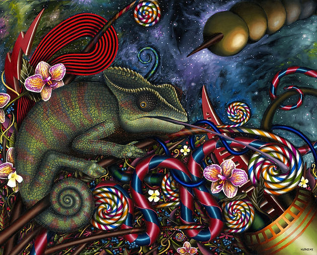 Lillian Chameleon Loves Licking Lollipop Limbs