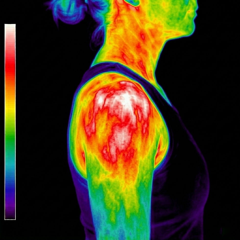 Region of interest thermography scan focused on a specific area of concern