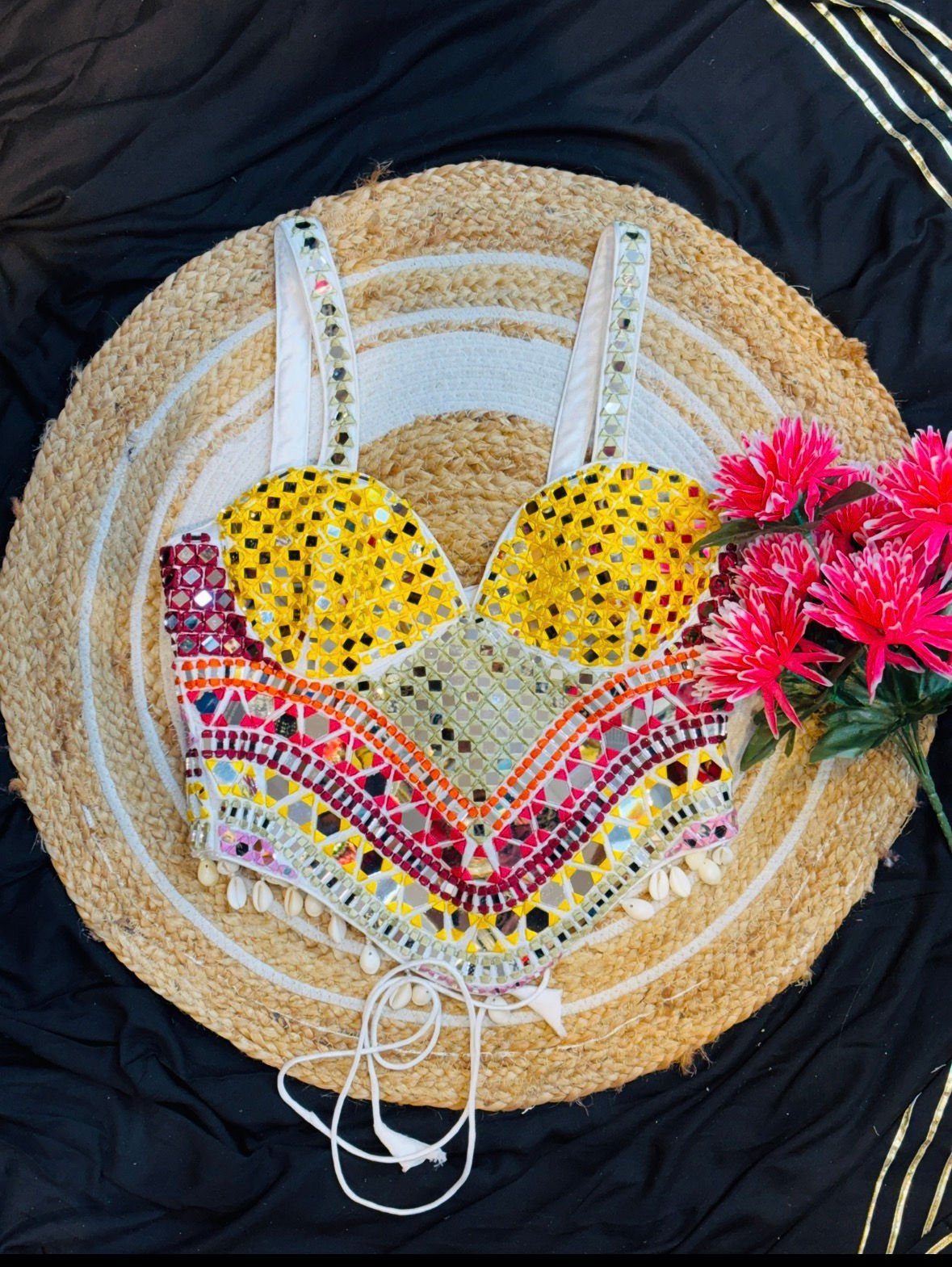 Navratri Corset White 