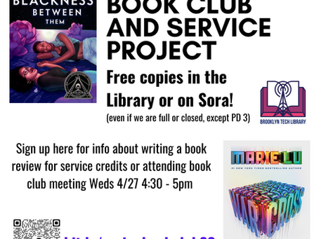 Spring Break Book Club and Service Project!