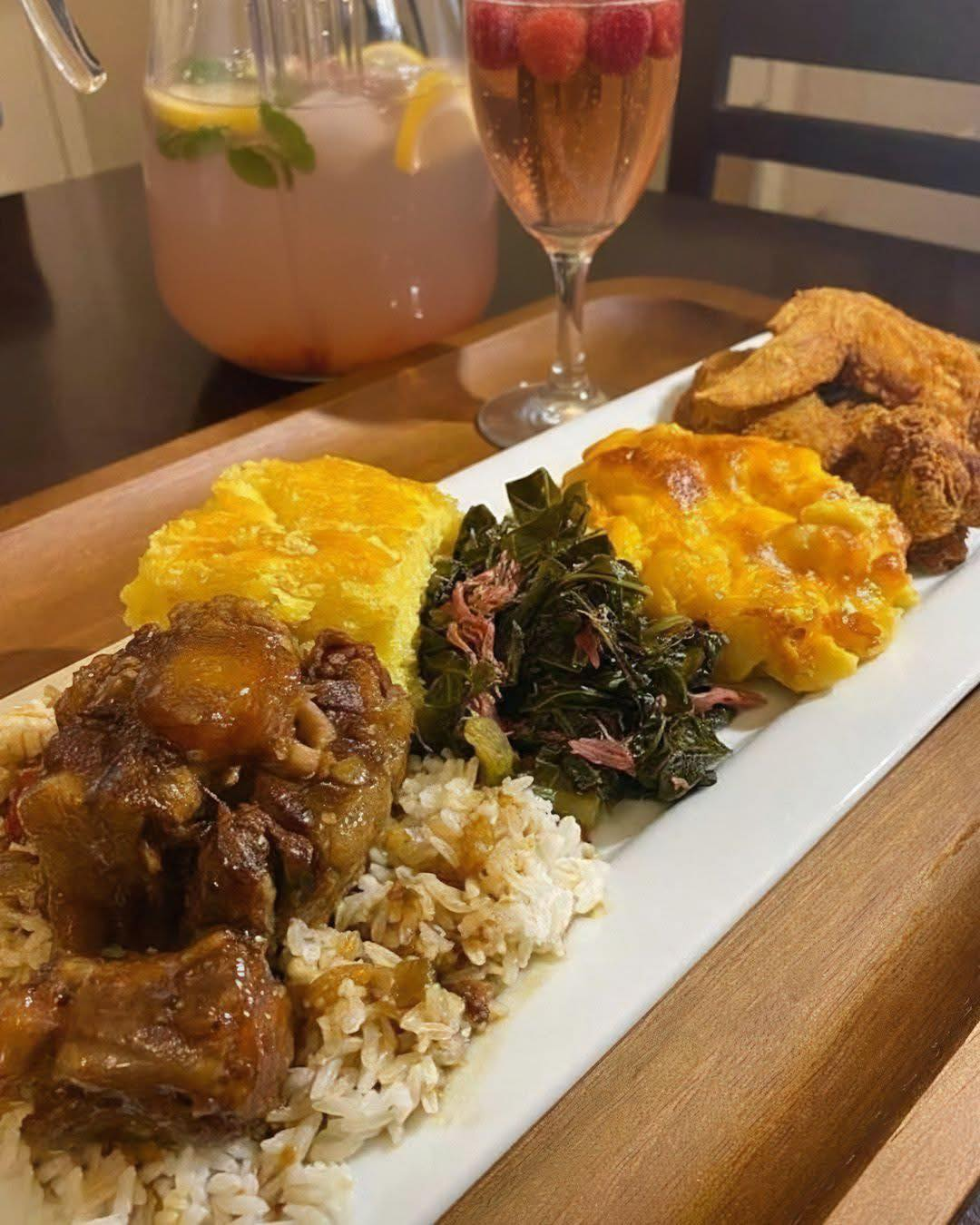 Arranged Food and Objects