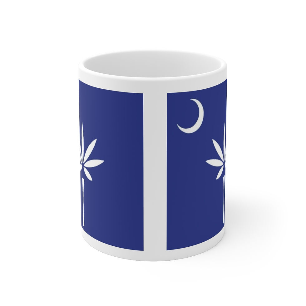 Thumbnail: SCD Hemp Tree South Carolina Flag Ceramic Mug 11oz