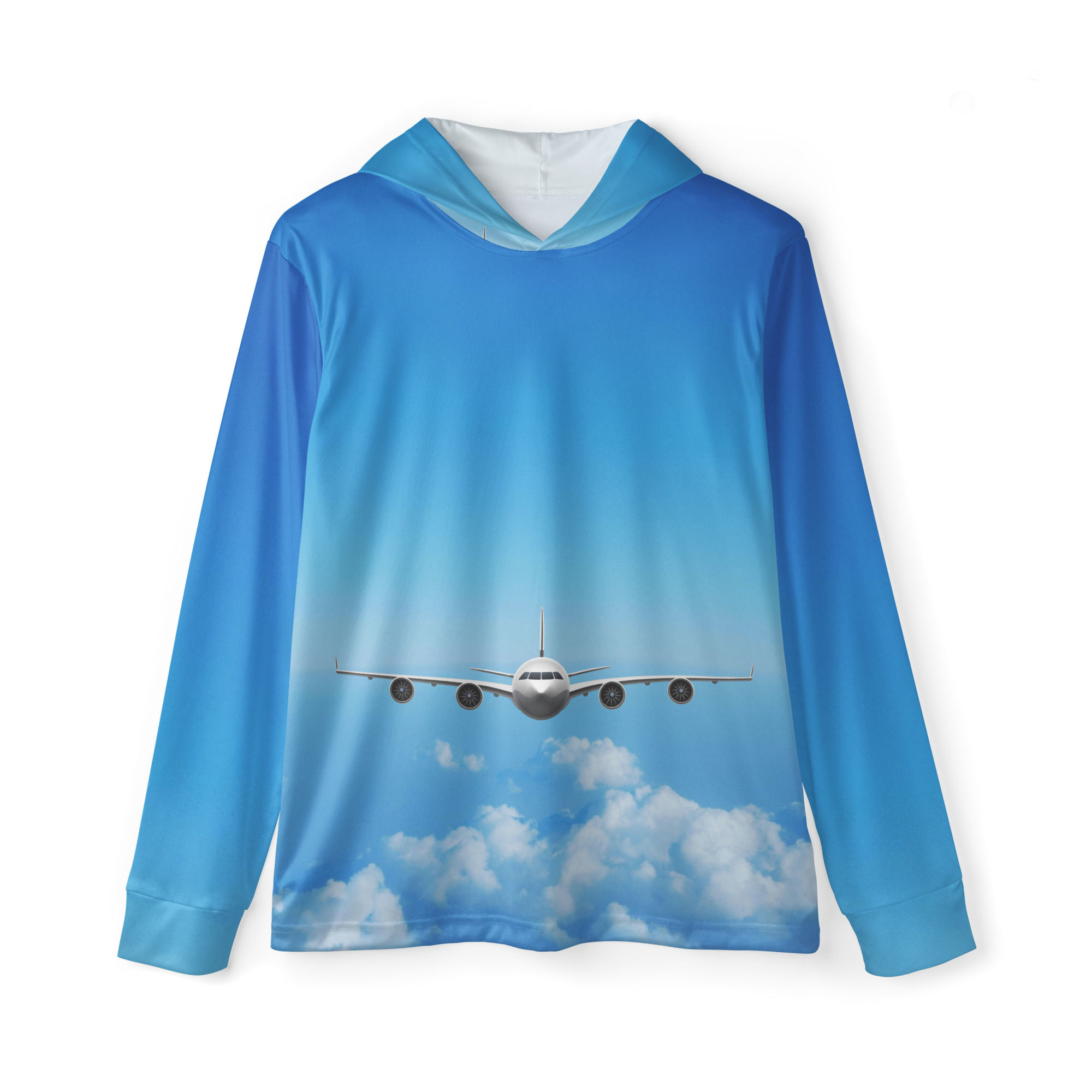 Commercial Plane Traveling Through Sky Sweater