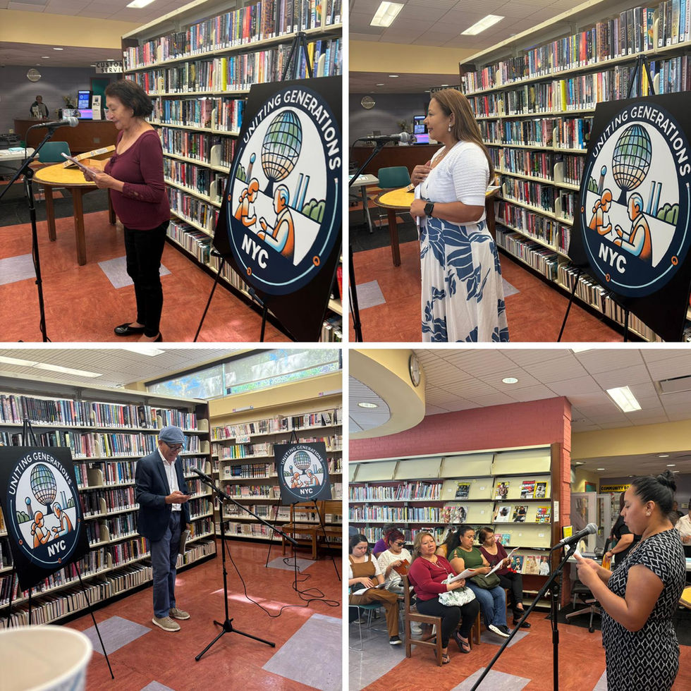 Creative Writing Workshop Culminating Event- Readings from booklet "Recordando un poco". September 2025