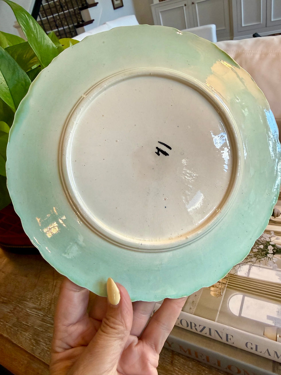 Thumbnail: 19thc French Majolica Daisy Plate