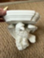 Thumbnail: 19thc Parian Porcelain Eagle Sconce Shelf 