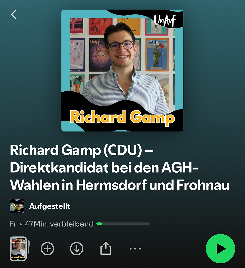 Richard zu Gast im Berlin-Wahl Podcast von "UnAufgefordert"