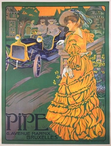 VINTAGE POSTER PIPE 52"x 40"