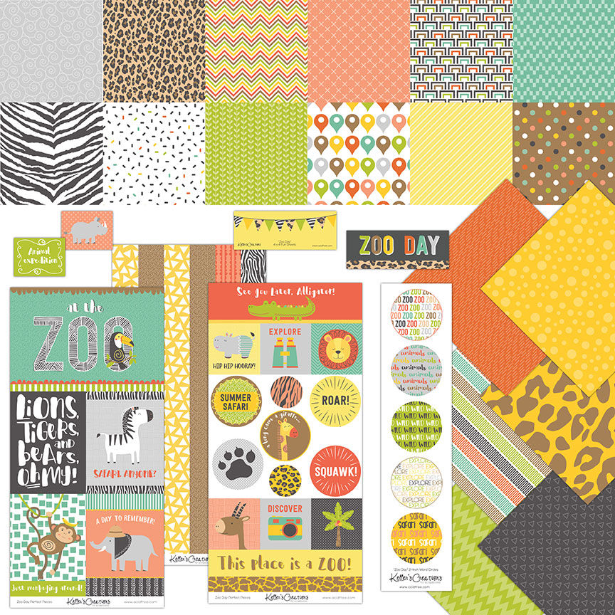 Zoo Day Scrap Bundle