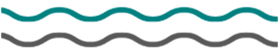 Wave Icon - Teal and Gray