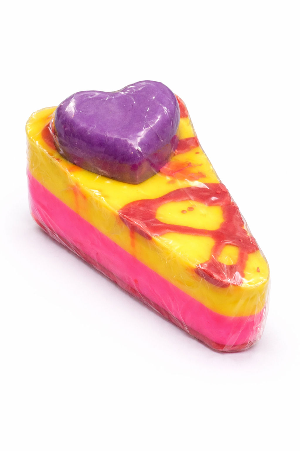 Prosecco Raspberry Cake Slice Soap