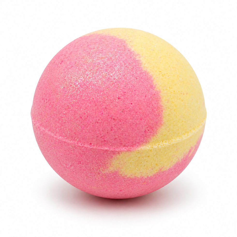 Unicorn sparkle round bath bomb handmade by FunkySoap