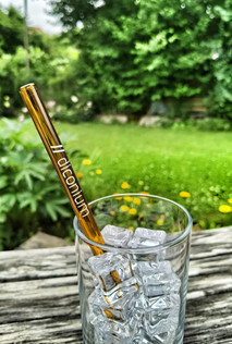 Personalisierte Glas Strohhalme