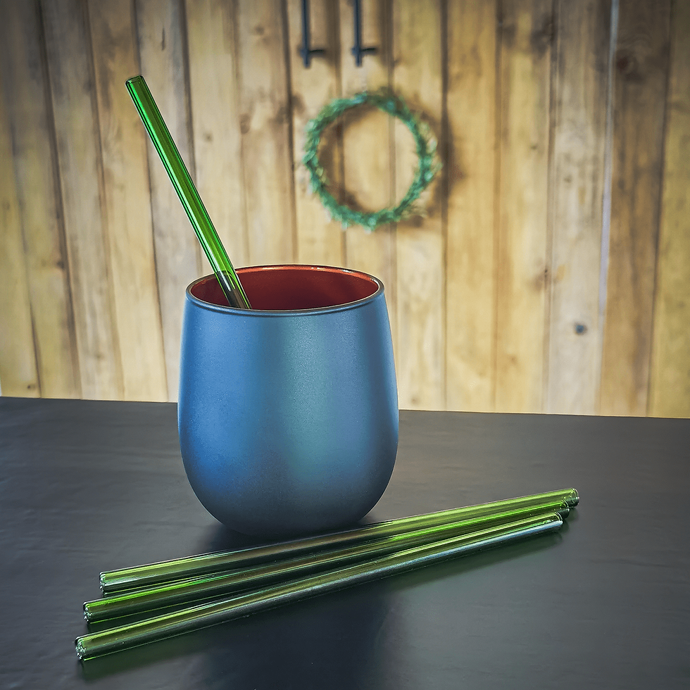 Thumbnail: Glas Trinkhalme grün