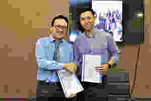 Zac Liew commemorating our partnership with Cheng & Co