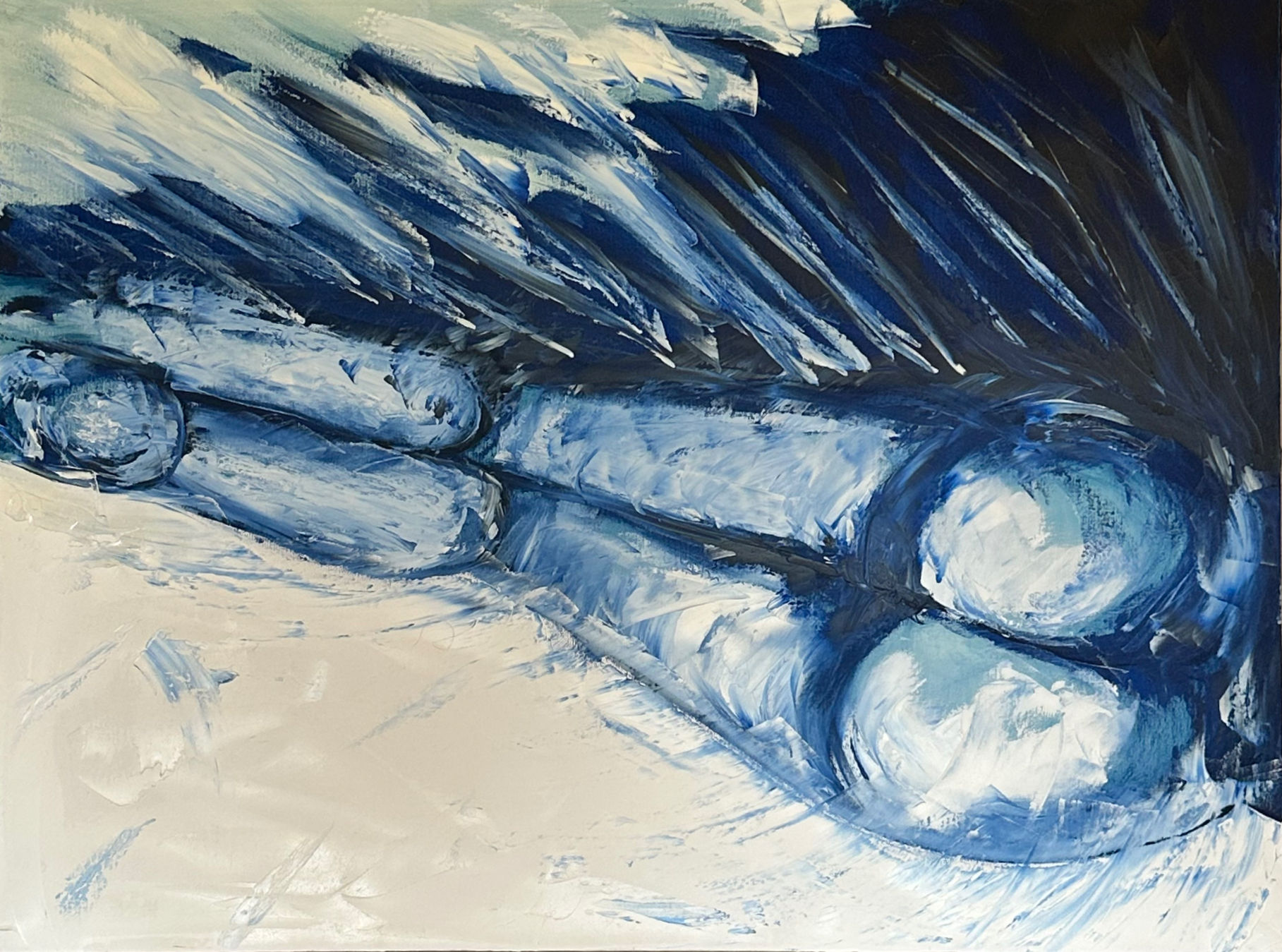 Derrière - Oil on Canvas