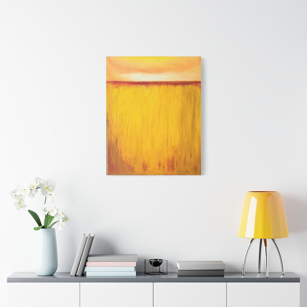 Thumbnail: Harvest Dusk - Warm Sunset Abstract Canvas Art, Wall Decor, Modern Home Art, 