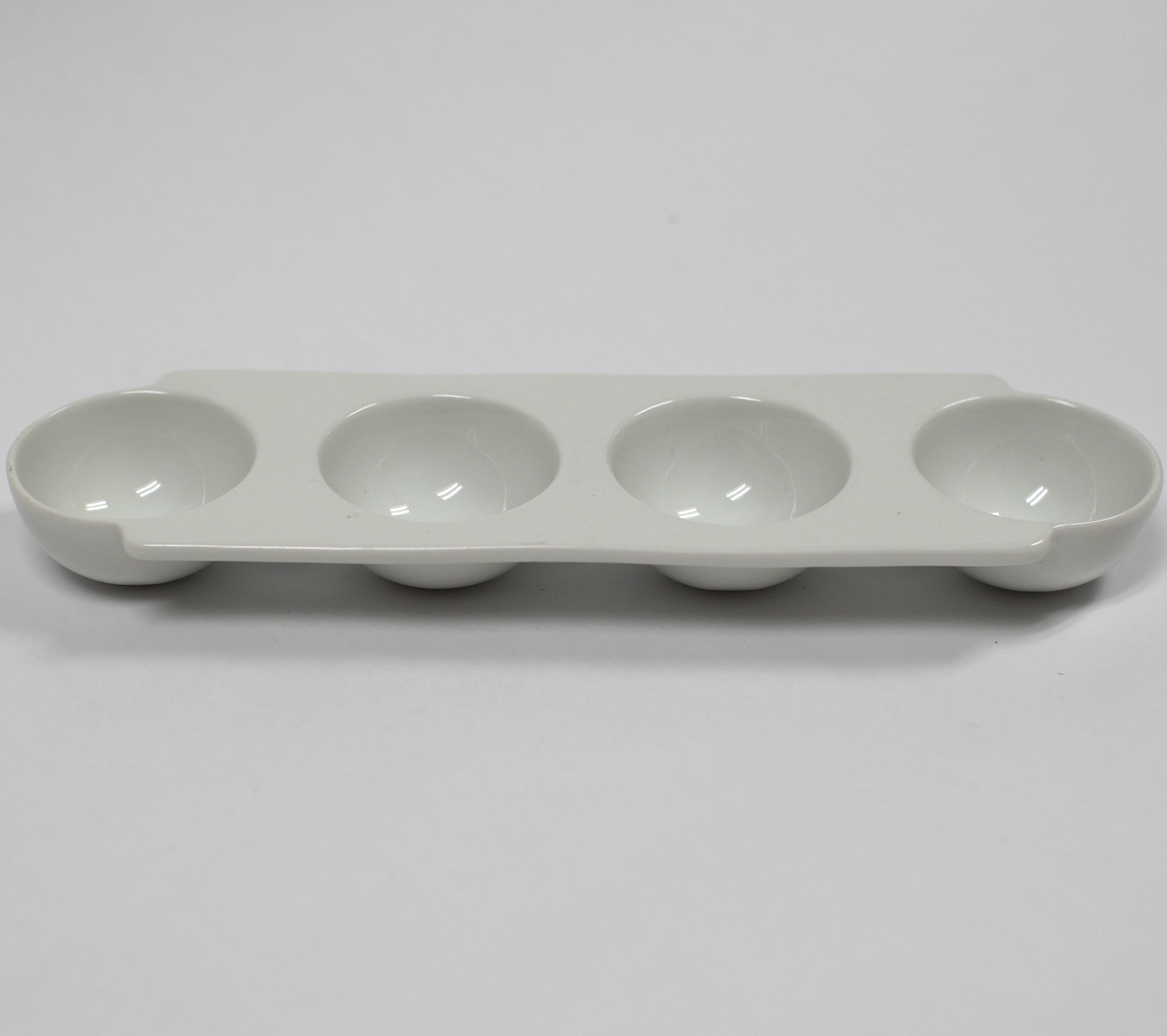 4 Section Dip Dish Rectangle, 2oz Per Section