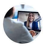 Icono para agendar videollamada informativa sobre cursos de inglés empresarial