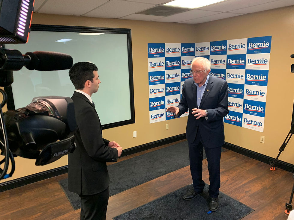 Eytan Wallace one-on-one with Bernie Sanders