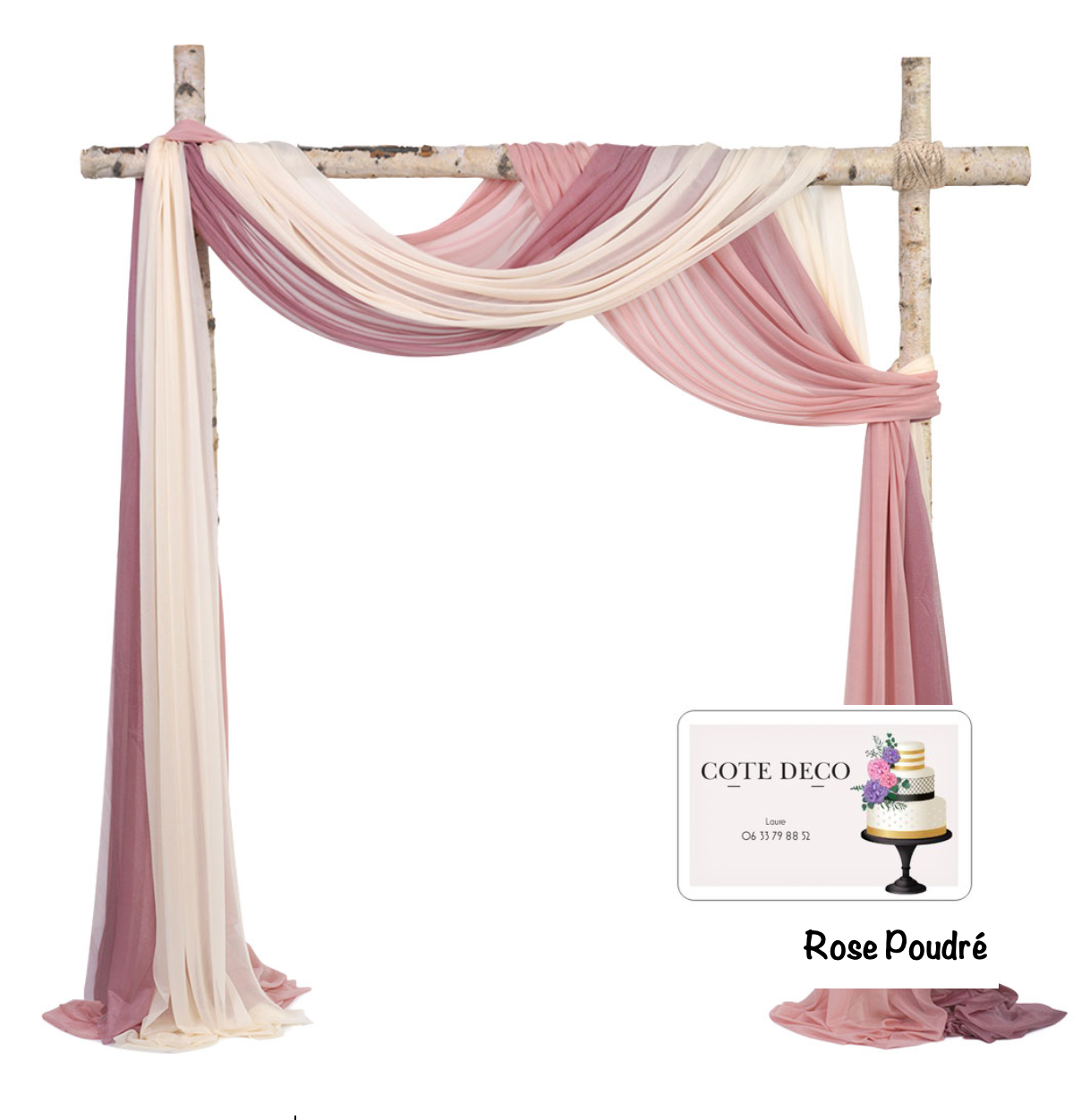 Drapé en mousseline A partir de 5,60 €