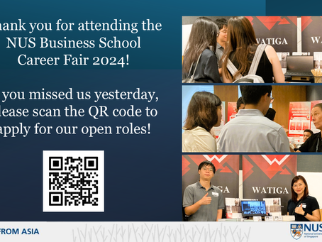 WATIGA X NUS Business School Career Fair 2024