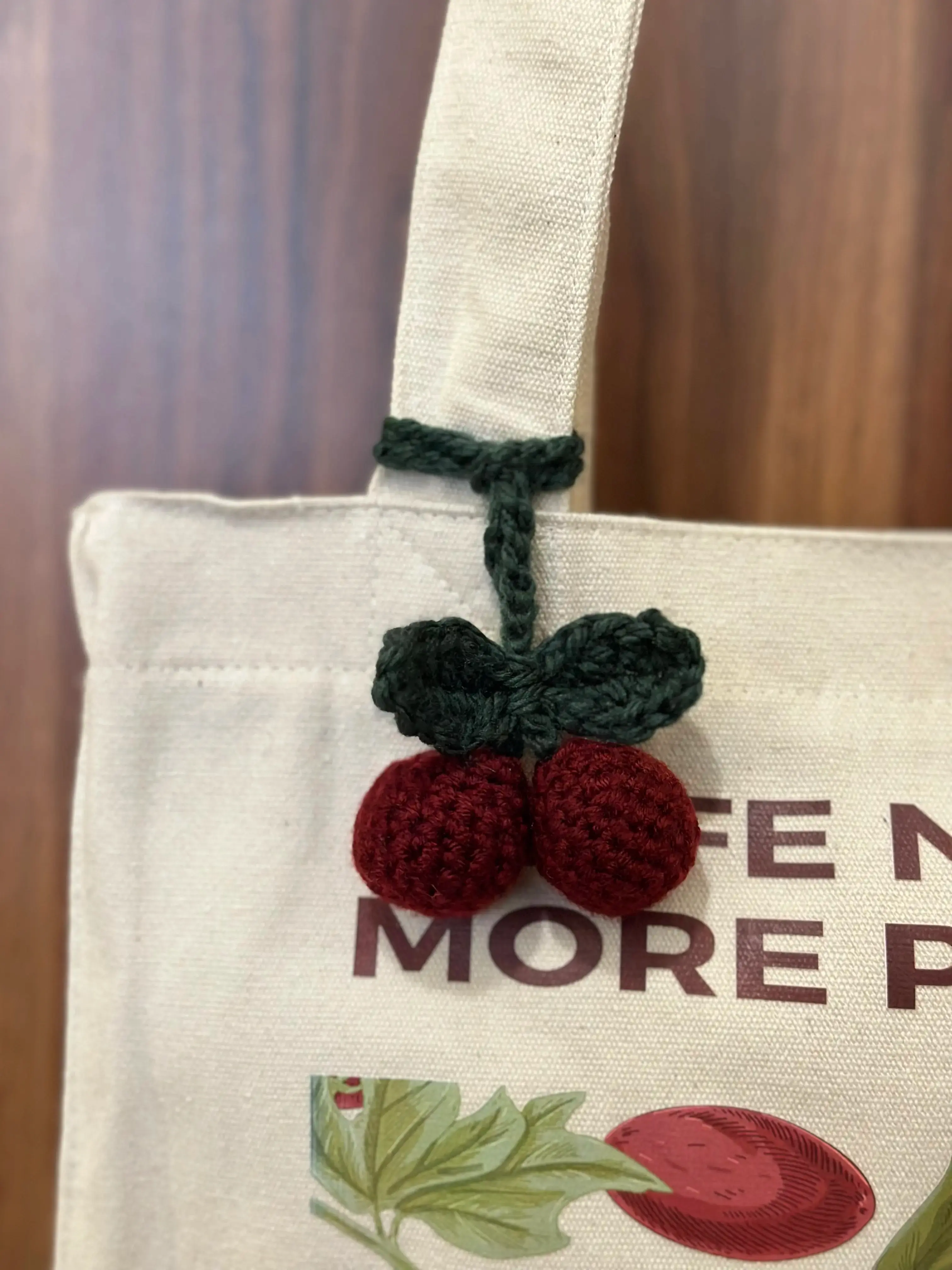 Cherries bag charm