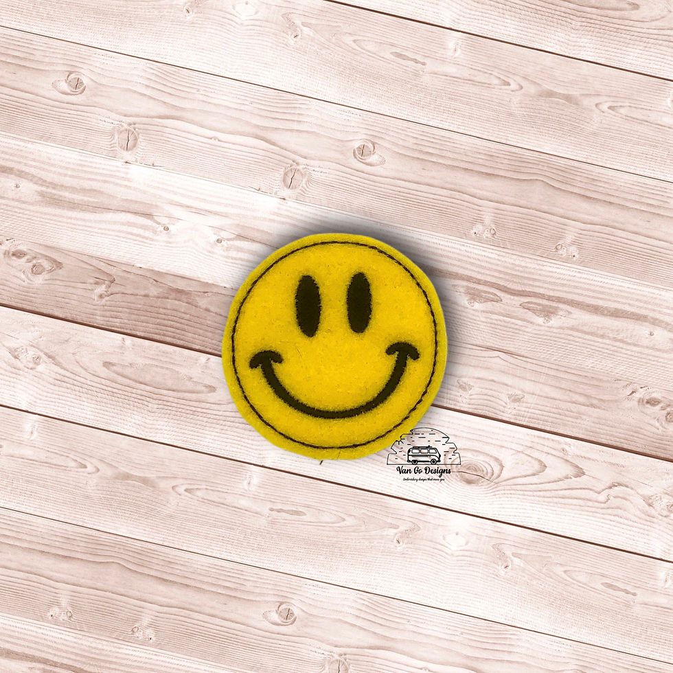 Happy Face Feltie- DIGITAL DOWNLOAD