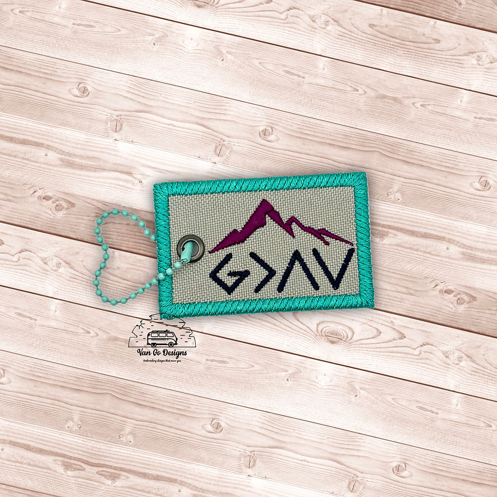 God is Greater Mini Soft Bag Tag- DIGITAL DOWNLOAD