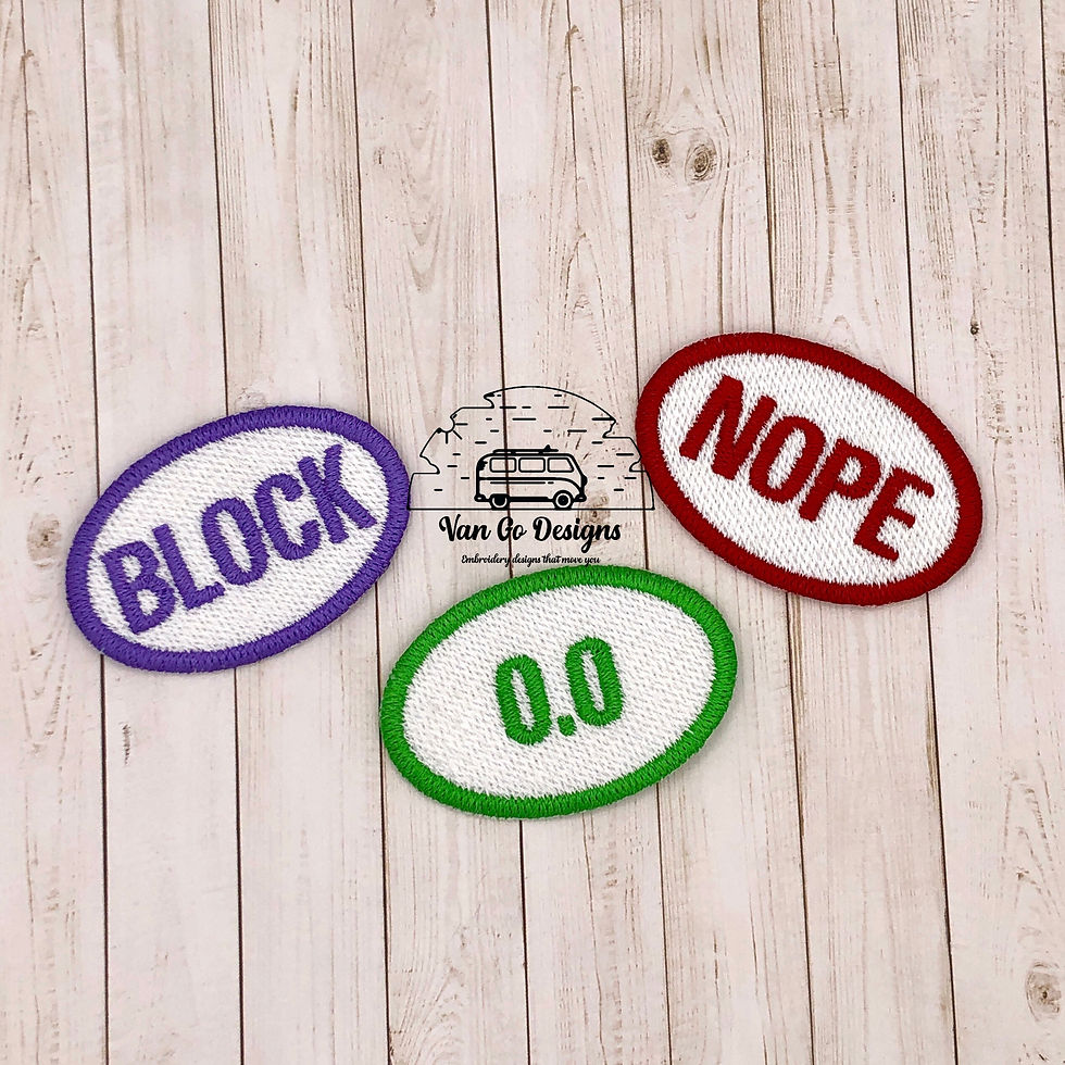 Non Runner Patch Set- DIGITAL DOWNLOAD