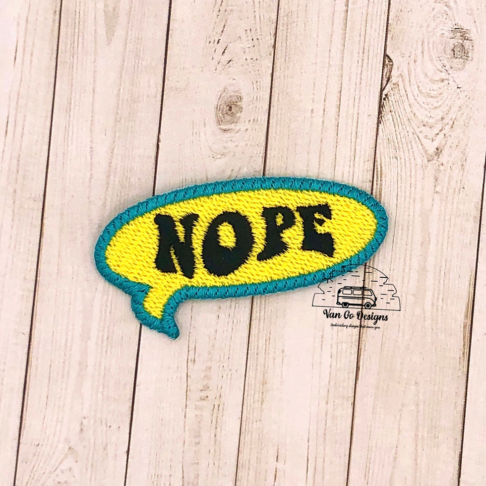 Nope Bubble Patch- DIGITAL DOWNLOAD