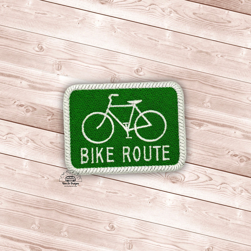 Bike Route Patch- DIGITAL DOWNLOAD