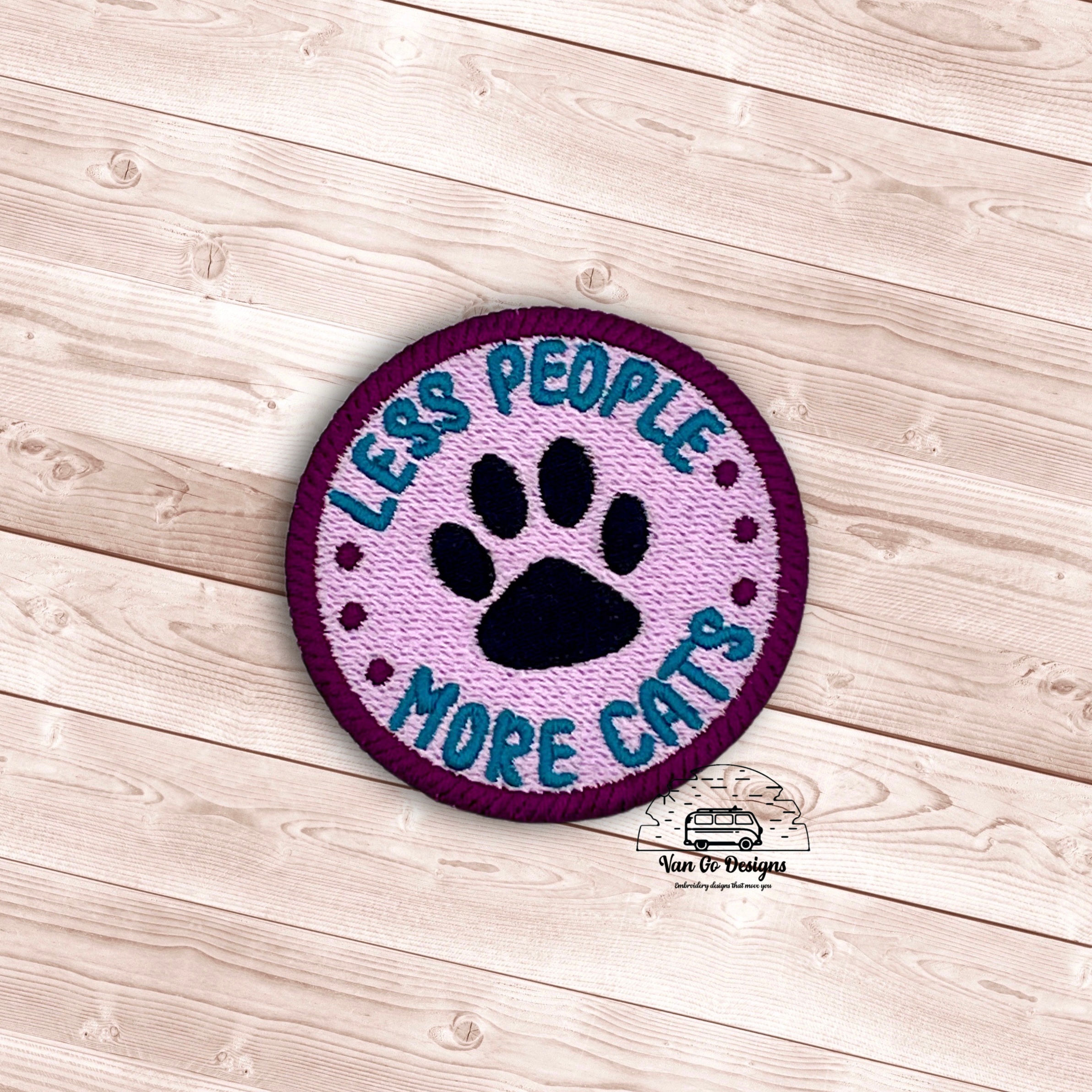 Less People More Cats Patch- DIGITAL DOWNLOAD
