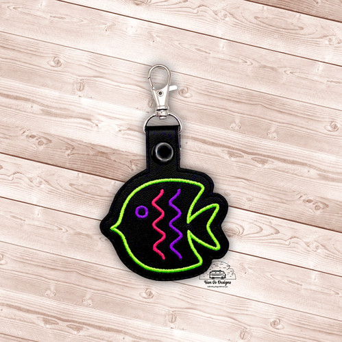 Neon Tropical Fish Snap Tag DIGITAL DOWNLOAD | Van Go Designs