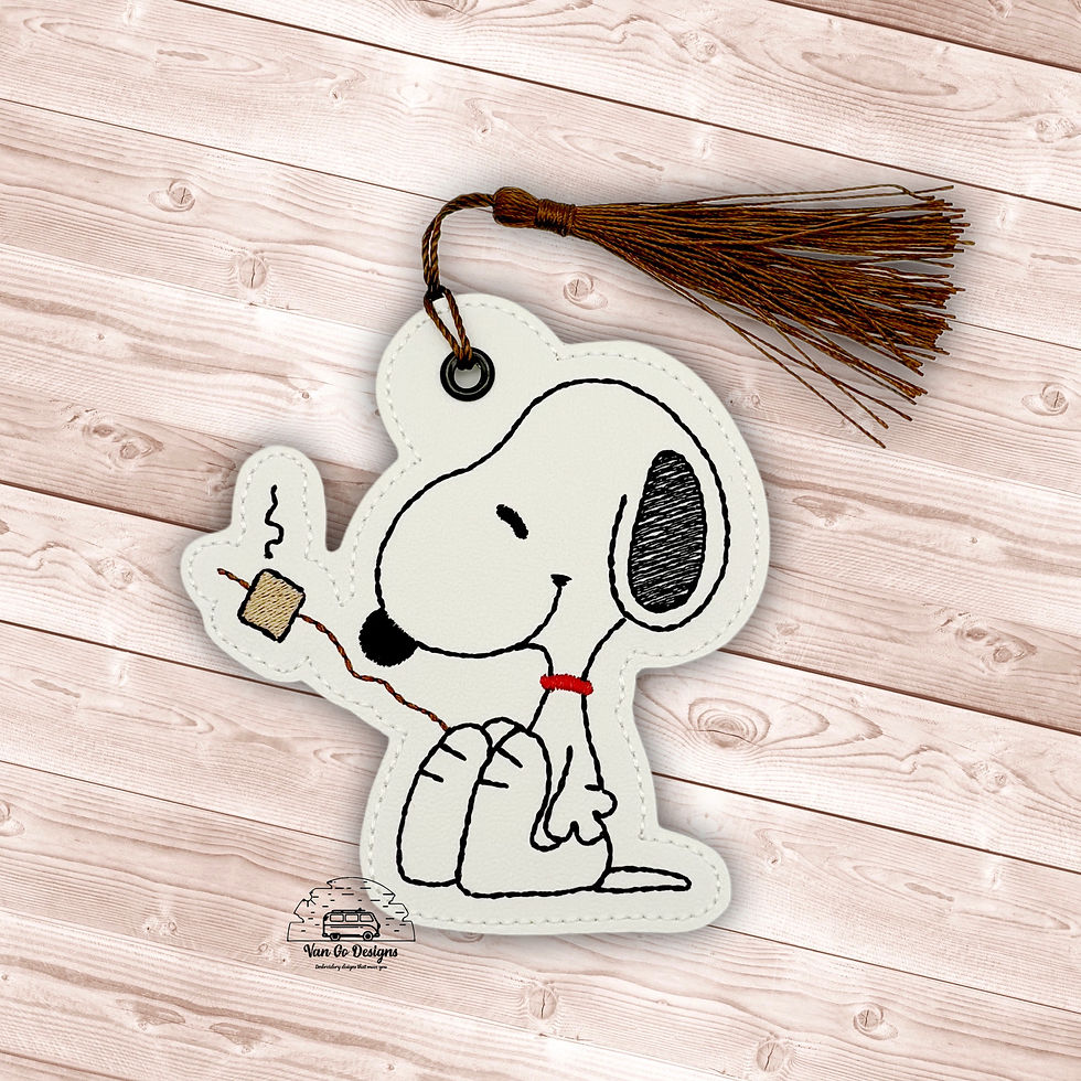 S'more Snoopy Bookmark- DIGITAL DOWNLOAD
